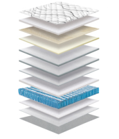 Meistverkauftes Modernes Baby-Wasserbett Kingsize-Matratze Memory-Schaum Naturlatex-Schaum 24cm Taschenfederkern für Krankenhaus- und Schlafzimmernutzung