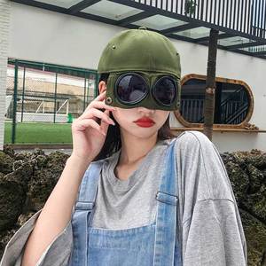 2022 New Fashion Street Style Dad Hat Unisex <strong>Army</strong> Green Sports <strong>Cap</strong> High Quality Pilot Glasses Baseball <strong>Cap</strong> - Product Image 4
