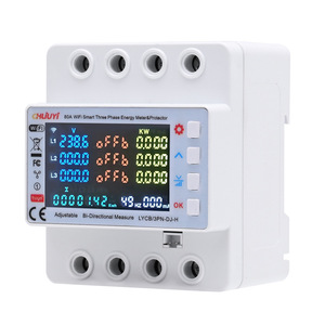 Chliuyi 80A Wifi Smart Three Phase Energy Meter Protector With Built In 3 Relays For Industrial Use - Product Image 2