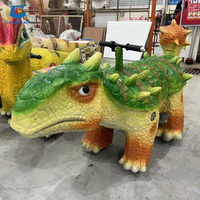 Voiture électrique de tour de dinosaure de Kiddie à jetons d'amusement de DK-06 pour le centre commercial