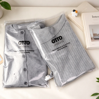 Sacs en plastique translucides mats en CPE pour vêtements, bonnets tricotés et pantalons, avec logo personnalisé, vente en gros d'usine