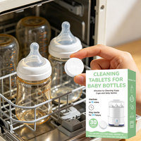 Tablettes détartrantes pour biberons écologiques non toxiques à action rapide en 15 minutes Formule stérilisante efficace pour préparateur de lait pour bébé