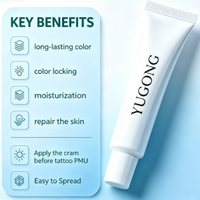 Crème de Soin Pré-Procédure YUGONG Tube Blanc en Gros, Marque Privée pour Microblading, Sourcils, Lèvres et Maquillage Permanent