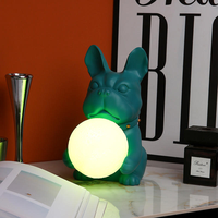 Kit DIY Peinture Fluide Ours Violent Lapin Jouet Tirelire Blanc Surface Vierge Art Ours Fluide Peint à la Main Kit Lumière de Nuit Lune Graffiti