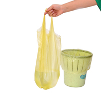 Grands sacs poubelles de cuisine compostables certifiés estampage à chaud de produits ménagers en plastique pour le recyclage des déchets alimentaires
