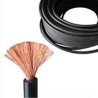 Cable de Soldadura Industrial Flexible de Bajo Voltaje al por Mayor, VDE CE Clase 6, Conductor de Cobre 1/0 2/0 4/0 AWG, Revestimiento de PVC y Goma