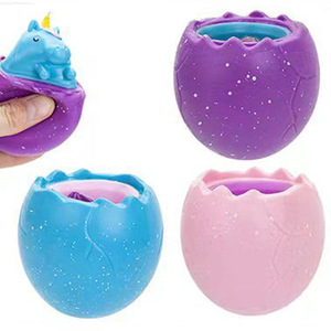 Juguete de unicornio Jincan, taza de huevo de Pascua, juguete antiestrés de TPR, bola blanda para aliviar el estrés y la descompresión - Product Image 2