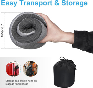 Anhui dispenser bantal leher perjalanan, busa memori portabel bentuk U untuk penggunaan di pesawat - Product Image 4