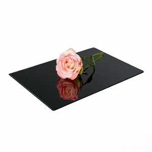 Acrylic uốn sản phẩm Máy cắt laser có độ bóng cao màu acrylic tấm nghệ thuật màu đen Acrylic tấm gương - Product Image 6