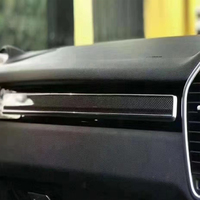 Panneau de garniture de porte intérieure en fibre de carbone véritable pour Porsche Cayenne 9Y0 18-23
