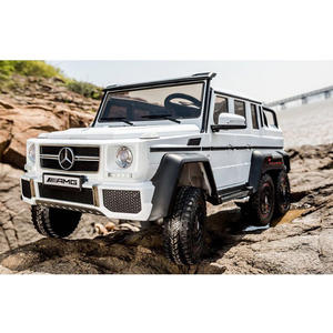 Voiture électrique sous licence <span class=keywords><strong>Mercedes</strong></span>-Benz <span class=keywords><strong>AMG</strong></span> <span class=keywords><strong>G63</strong></span> <span class=keywords><strong>6x6</strong></span> 6 à 6 roues Voiture à pédales 12V grande taille 2 places pour grands enfants - Product Image 5
