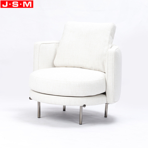 Sofá Individual de Lujo para Sala de Estar, Estilo Nórdico <span class=keywords><strong>Italiano</strong></span>, con Brazos y Patas Metálicas, Tapizado en Tela - Product Image 2