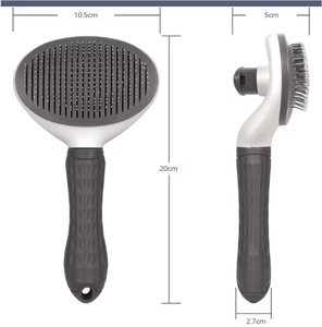 Cepillo autolimpiable para gatos con botón de liberación, cepillo para eliminar el pelo de perros, peine para el aseo, masajeador para mascotas, herramienta limpiadora de pelo de mascotas - Product Image 6