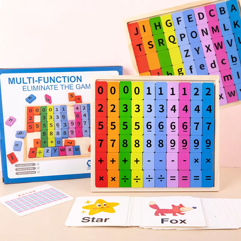 MUMONI new design eliminate game letter learning toys number alphabet cube