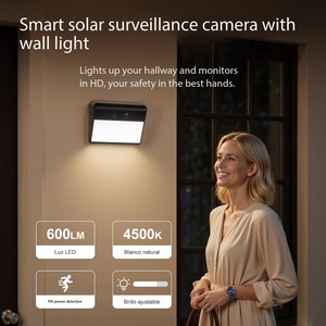 Tuya Smart APP 3MP Solar Outdoor <strong>Camera</strong> with Wall Light, Wireless WiFi Security <strong>Camera</strong>, <strong>Motion</strong> <strong>Activated</strong> Light - Product Image 2