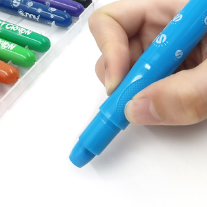 Jumbo bút chì màu cho trẻ mới biết đi 24 màu sắc twistable bút chì màu không độc hại có thể giặt dễ dàng để giữ Silky Gel bút chì màu lớn - Product Image 1