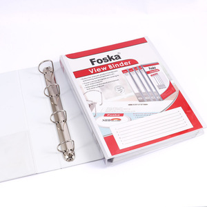 Dossier de présentation professionnel Foska, facile à ouvrir, angle d'ouverture fluide de 2,0 pouces, classeur à anneaux en D, classeur à 4 anneaux A4 avec poches intérieures - Product Image 1