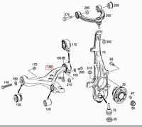 Bras de suspension inférieur avant droit en alliage d'aluminium de haute qualité pour Mercedes Benz 166 292 Numéro OE 1663300207
