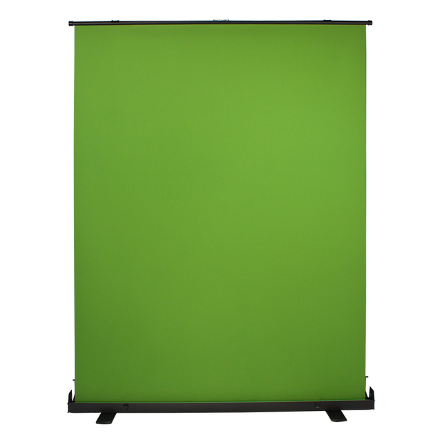Portable Collapsible Chromakey Green Screen Backdrop Video Studio Streaming Roll-up Photography Background