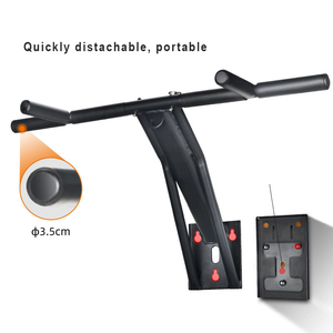 Barra multifunzione in acciaio a immersione per palestra o barra di traino per allenamento della parte superiore del corpo portatile da esterno - Product Image 2