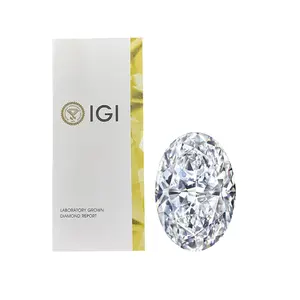 Lose Diamanten IGI-zertifizierter, im Labor gewachsener Diamant Ovaler Verlobung sring Diamant