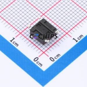 TS110416043 Tactile Switch SMD-4P,6x6mm Switch Single Pole Single Throw Round Button 1.6N 4.3mm - Product Image 2