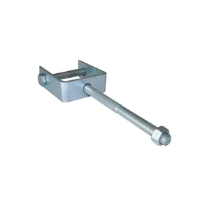 Hot Dip Galvanized D iron bracket secondary rack line shackle insulator overhead line fittings 90mm 95mm 110mm