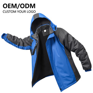 Chaqueta de exterior de talla grande para hombre, chaqueta de viento cálido, impermeable, con Logo impreso, informal, para adultos, de <span class=keywords><strong>punto</strong></span> <span class=keywords><strong>grueso</strong></span>, para invierno - Product Image 3