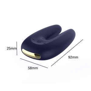 Mainan Seks Klitoris Mini Silikon Isi Ulang Daya USB <span class=keywords><strong>Vagina</strong></span> Wanita Masturbasi Ganda <span class=keywords><strong>Vibrator</strong></span> Ganda - Product Image 5