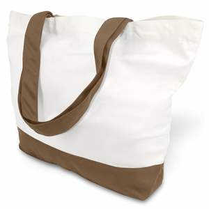 Sac en toile de coton personnalisé, cadeau publicitaire réutilisable à usage quotidien, poignée à longueur d'épaule, fermeture à glissière, logo de couleur personnalisé - Product Image 1