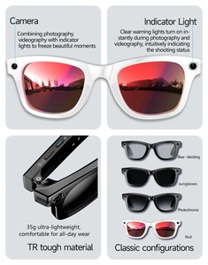 Nueva Versión L801, Lentes de Sol Inteligentes <span class=keywords><strong>con</strong></span> Cámara de 8MP para Video y Fotos, 4GB WiFi, Traducción <span class=keywords><strong>con</strong></span> IA ChatGPT - Product Image 4