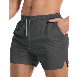 Shorts de sport pour hommes, respirants, légers, en polyester, shorts de course à pied, bermuda, taille XXS, logos brodés, tissés en 3D - Product Image 4