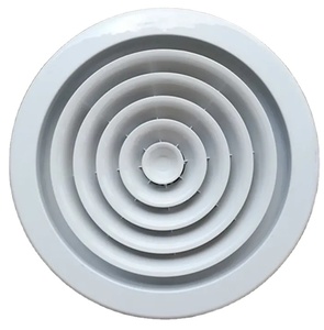 Rejillas de Ventilación para Aires Acondicionados, Rejilla de Ventilación Redonda Externa de Aluminio para Techo, para Sistemas HVAC - Product Image 1