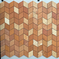Mosaïque en argile rouge de qualité supérieure 300X300mm Beauté naturelle pour les murs et les sols des salons et les espaces créatifs Fonction antibactérienne