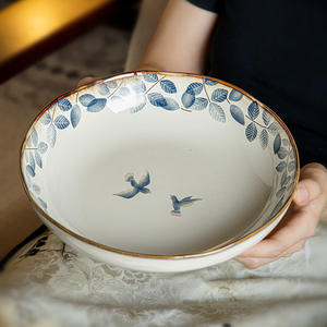 TECANXIN Assiettes à salade et légumes en céramique de 8.5 pouces, ensemble de 30 pièces pour fête, hôtel, cuisine, exportation transfrontalière - Product Image 3