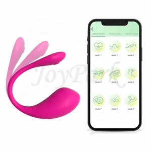 JoyPark aplikasi pintar nirkabel pengendali jarak jauh dapat dipakai celana dalam mawar bergetar pemijat Vibrator telur lompat untuk wanita