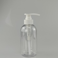 Bouteille à pompe en plastique PET de 350ml personnalisable pour savon liquide shampooing revitalisant crème nettoyante pour le corps liquide