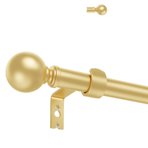 Tringle à <span class=keywords><strong>rideaux</strong></span> réglable YIJIALE finition or, robuste, style industriel, <span class=keywords><strong>pour</strong></span> appartement moderne - Product Image 1