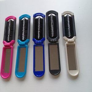 Ensemble peigne et brosse à cheveux pliables jetables en plastique recyclable <span class=keywords><strong>5</strong></span> <span class=keywords><strong>étoiles</strong></span> avec miroir et dents en caoutchouc pour le voyage - Product Image 6