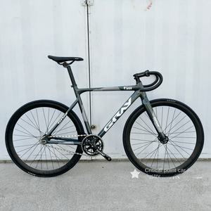 אפור f18 פלדה מת מעופפת אופניים מסגרת לא ריתוך שריר קבוע שיניים שדה מירוץ הפוך נסיעה 700c מהירות קלה - Product Image 3