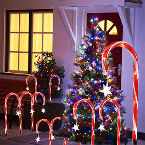 Lámpara de 2 piezas Solar Wild Walking Stick Light LED Flower Lawn Stake Lamp Outdoor Impermeable para Home Garden Yard Path Decoration - Product Image 1
