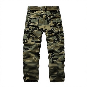 Men's Polyester <b>Work</b> Pants Abrasion Resistant <b>Cargo</b> Trousers with Tool Pockets Gray - Product Image 1