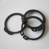 UNI7435 23mm Steel Retaining Ring & Circlip (DIN471 Standard) Industrial Black Finish 47-54 HRC Hardness Retaining Washers
