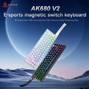 Ajazz Bàn phím công tắc từ AK-680 V2 Bàn phím chơi game có dây rt0.01mm 8kHz 0.125MS độ trễ thấp hỗ trợ socd/DKS/MT/TGL - Product Image 2