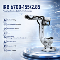 Robot industriel lourd 6 axes IRB 6700-155/2.85, charge utile de 155 kg, portée de 2850 mm, IP67, pour soudage par points et manutention