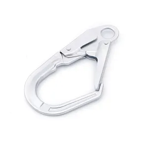 Professional mountaineering rock fall protection half body lanyard forged hook anti-fall seat belt buckle hook