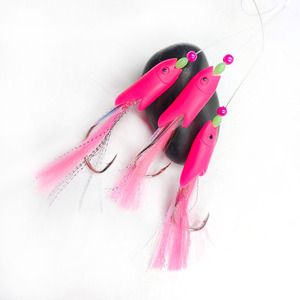 Alfa Wholesale - Aparejos <span class=keywords><strong>de</strong></span> Pesca Sabiki con Cabeza <span class=keywords><strong>de</strong></span> Pez Luminosa UV, Aparejos <span class=keywords><strong>de</strong></span> Pesca con 3 Anzuelos, Aparejos <span class=keywords><strong>de</strong></span> Pesca con Plumas para Agua Salada, Anzuelos para Macarela - Product Image 3