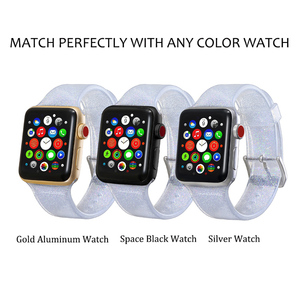 <span class=keywords><strong>Precio</strong></span> de fábrica colorido de reemplazo de silicona brillante correa de reloj de pulsera banda <span class=keywords><strong>Apple</strong></span> <span class=keywords><strong>Watch</strong></span> serie 5 4 3 2 1 - Product Image 2