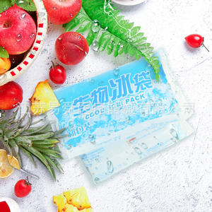 เยี่ยมชุน แผ่นประคบเย็นชีวภาพแบบใช้ซ้ำได้ 100 มล. แผ่นน้ำแข็งชีวภาพแบบพกพาสำหรับการเก็บรักษาอาหาร - Product Image 1