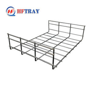 Plateau de gestion de câbles industriel en acier inoxydable 304 anti-corrosion, maille métallique, 600 mm, prix usine, pour installation sous bureau - Product Image 3